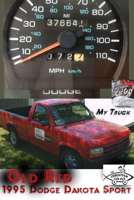 Old Red the Christian Car Guy's Truck with 376,000 miles