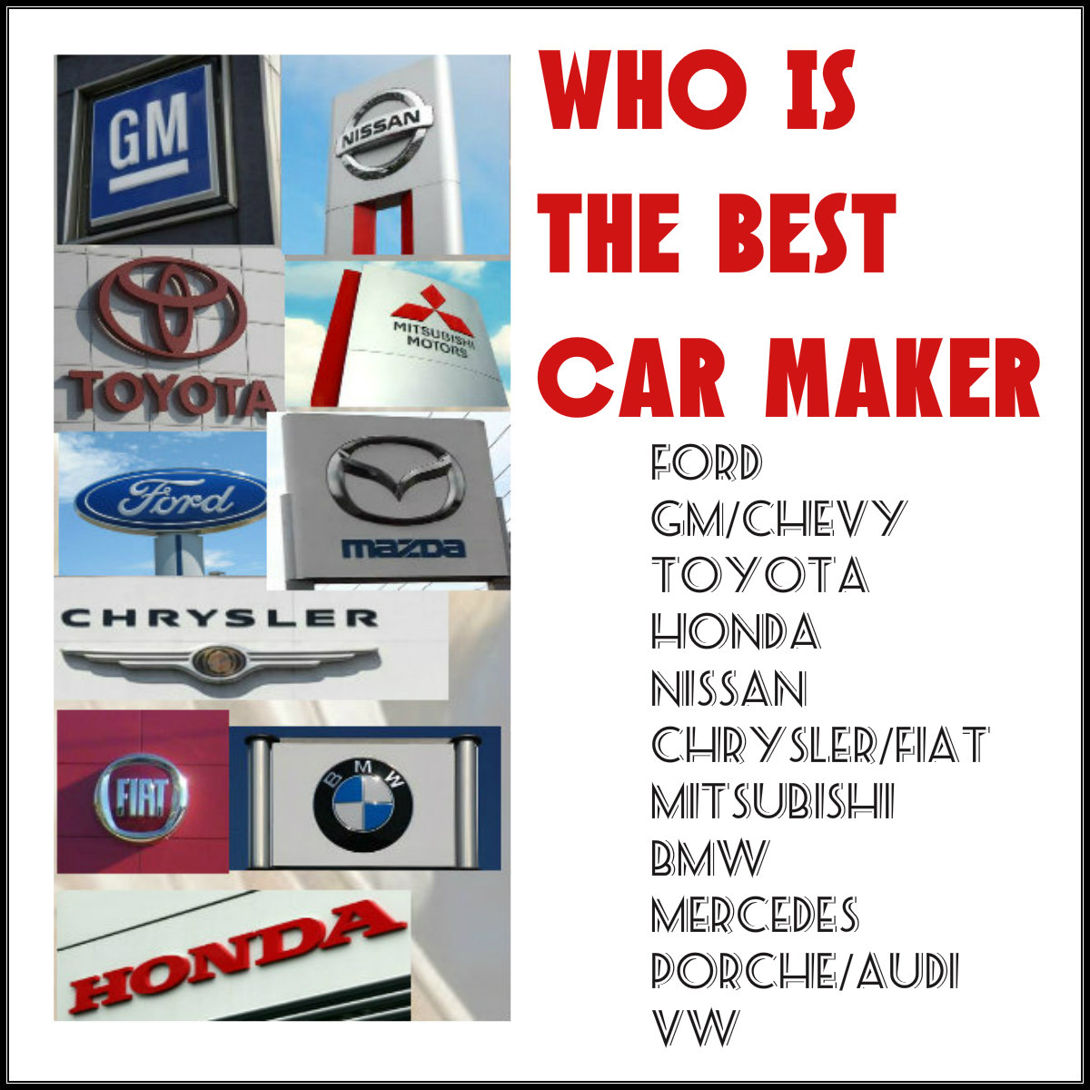 Who's the Best Car Maker?