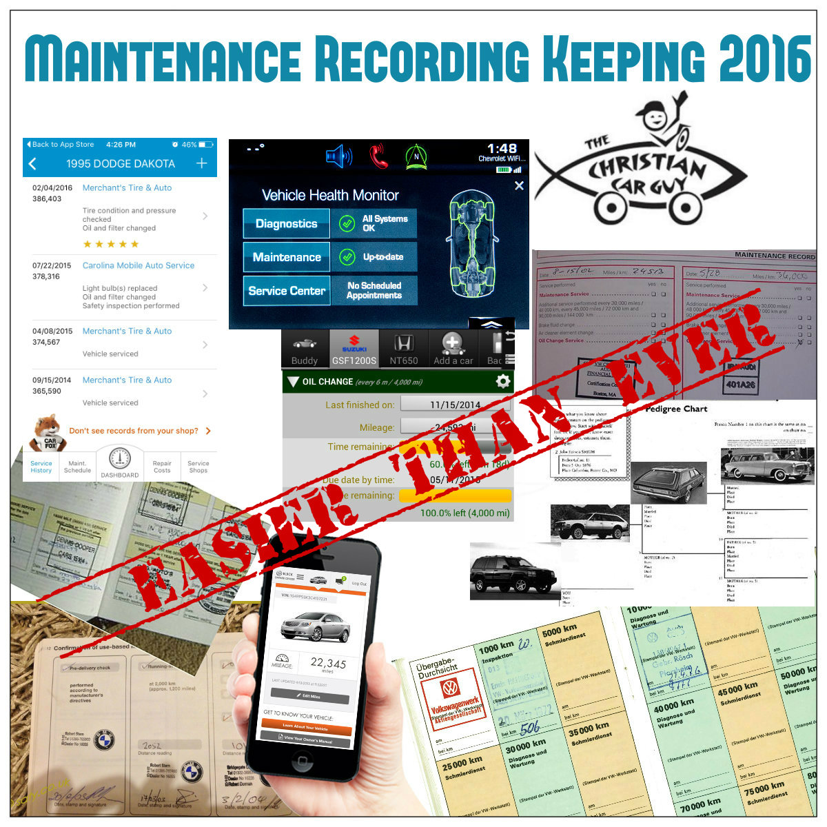 Car Maintenance Recording Keeping 