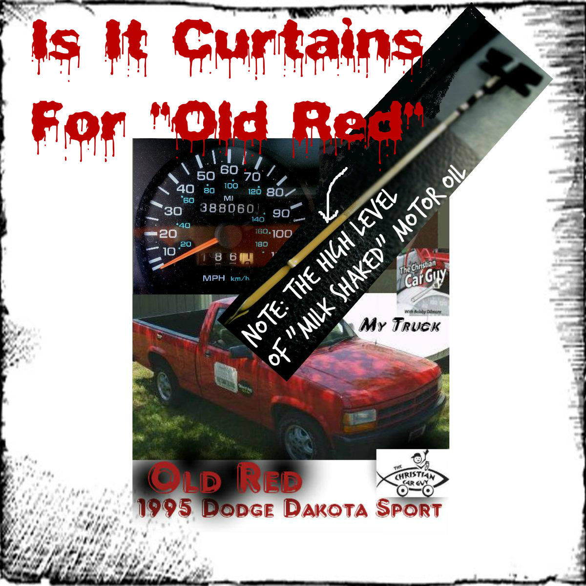 Old Red Curtains